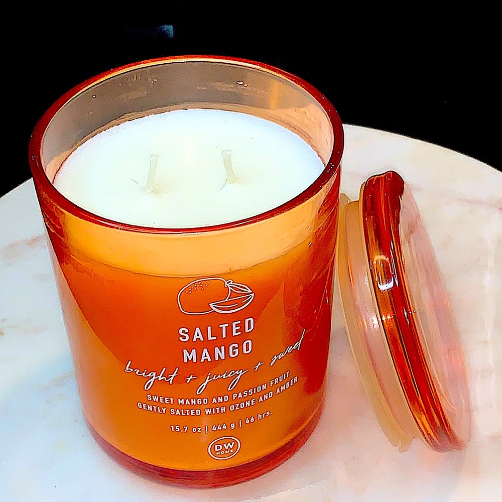 DW HOME CANDLE SALTED MANGO 2 WICK RICHLY SCENTED NEW BRIGHT JUICEY SWEET